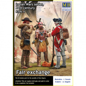 Échange équitable, Guerres indiennes, XVIIIe, kit 4 - 1/35 - MASTER BOX 35222