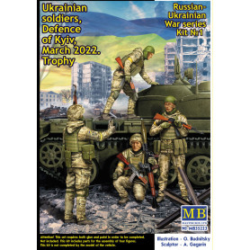 Soldats ukrainiens, défense Kyiv, mars 2022, kit n°1 - 1/35 - MASTER BOX 35223