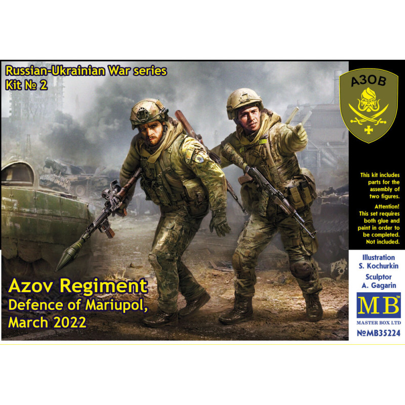 Guerre russo-ukrainienne, Kit 2, Azov, Marioupol - 1/35 - MASTER BOX 35224