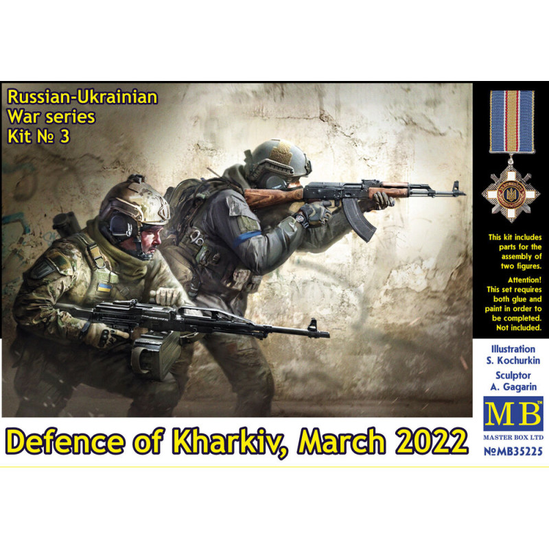 Guerre russo-ukrainienne, kit 3, Défense Kharkiv - 1/35 - MASTER BOX 35225