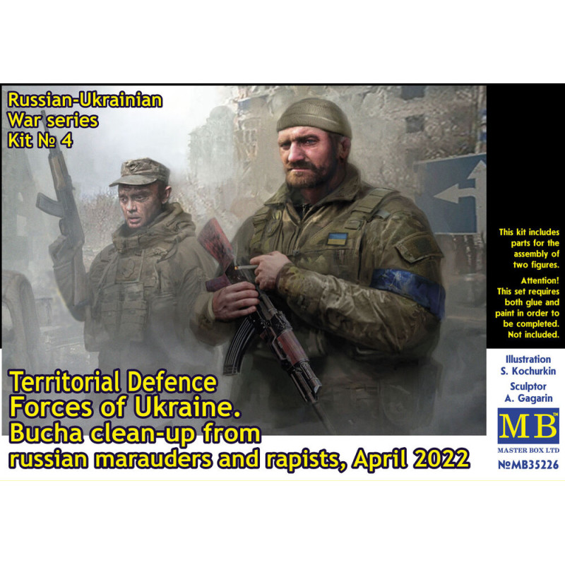 Kit n°4, Défense territoriale Ukraine, Boutcha - 1/35 - MASTER BOX 35226