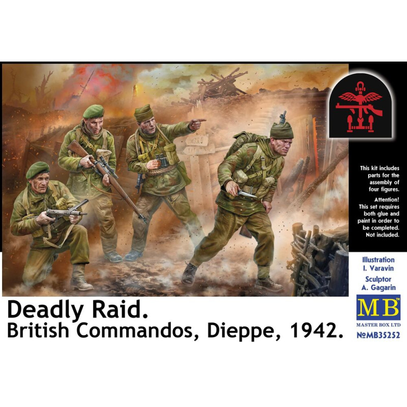 Raid meurtrier, Commandos britanniques, Dieppe, 1942 - 1/35 - MASTER BOX 35252