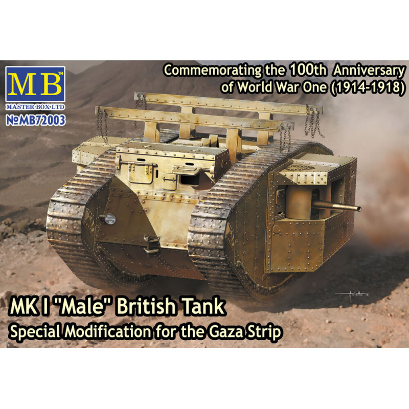 MK I Mâle, char britannique, modif. spéciale bande - 1/72 - MASTER BOX 72003