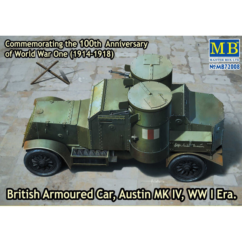 Austin Mk.IV, voiture blindée britannique, 1914,1918 - 1/72 - MASTER BOX 72008
