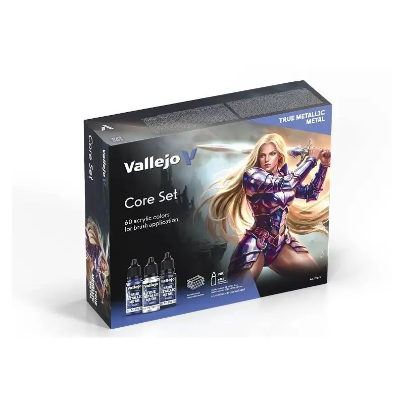 True Metallica Metal : Coffret Spécial Core (60 couleurs) - VALLEJO 77273