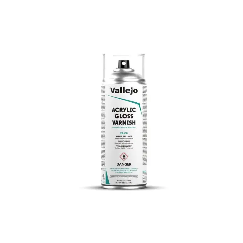 Vernis brillant en spray 400 ml - VALLEJO 28530