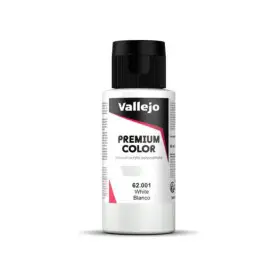 Peinture acrylique Premium Color White 60ml - VALLEJO 62001
