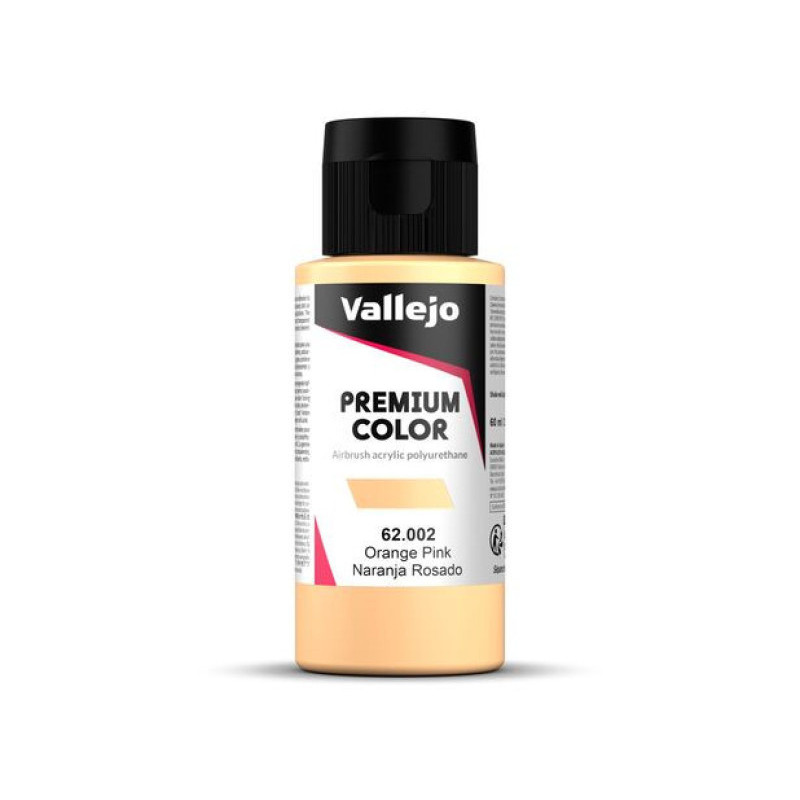Peinture acrylique Premium Color Orange Pink 60ml - VALLEJO 62002