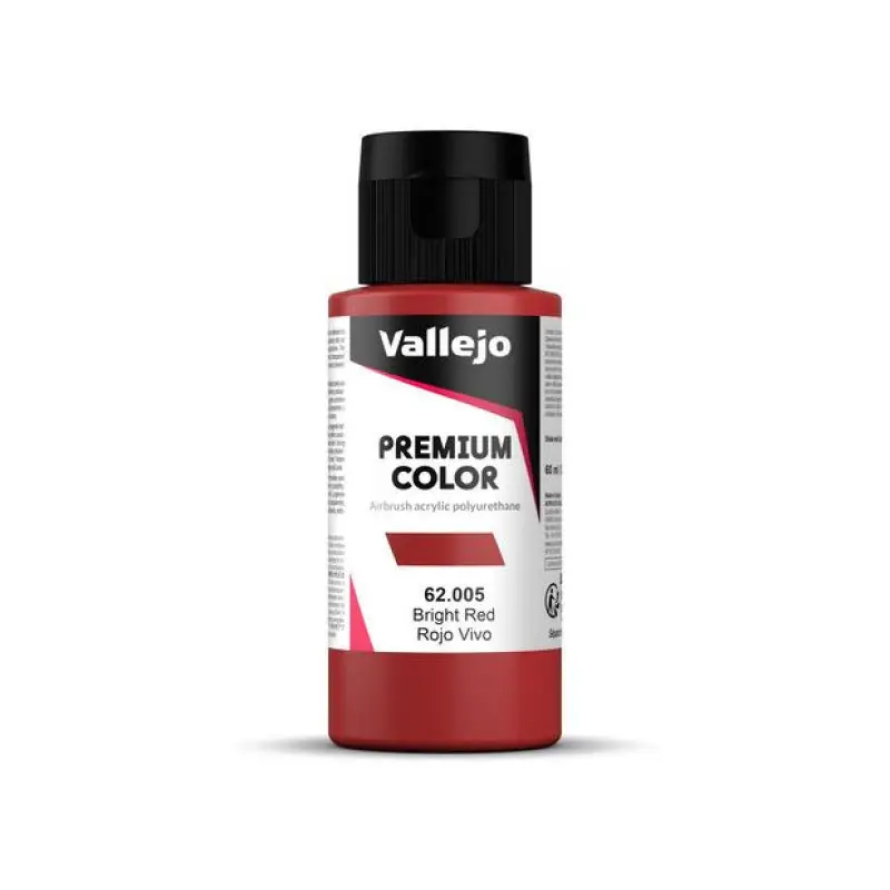 Peinture acrylique Premium Color Bright Red 60ml - VALLEJO 62005