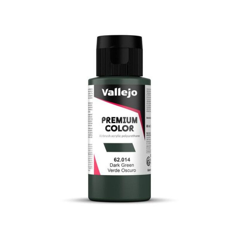 Peinture acrylique Premium Color Dark Green 60ml - VALLEJO 62014
