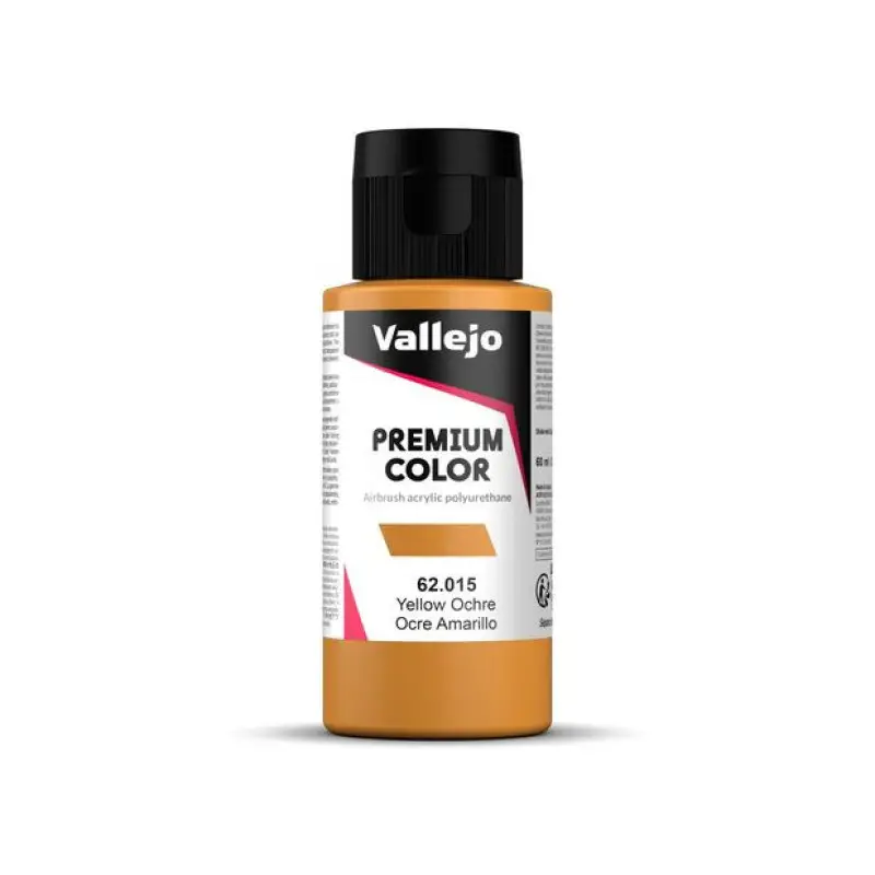 Peinture acrylique Premium Color Yellow Ochre 60ml - VALLEJO 62015