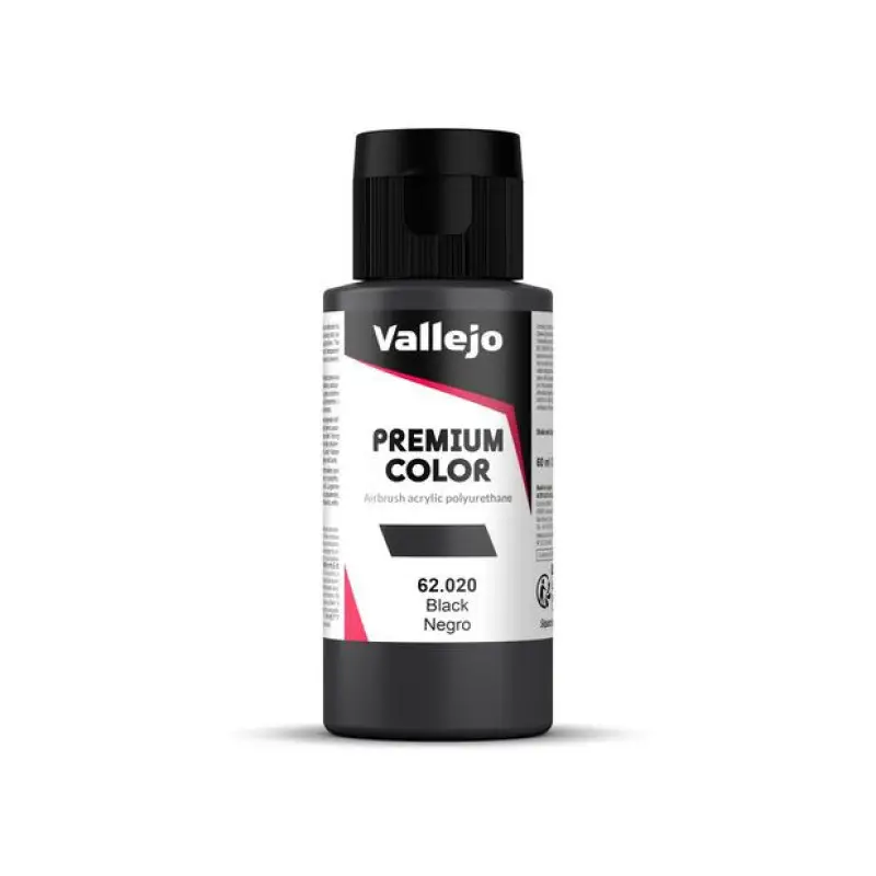 Peinture acrylique Premium Color Black 60ml - VALLEJO 62020
