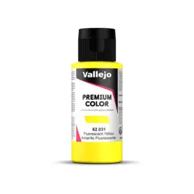 Peinture acrylique Premium Color Yellow Fluorescent 60ml - VALLEJO 62031