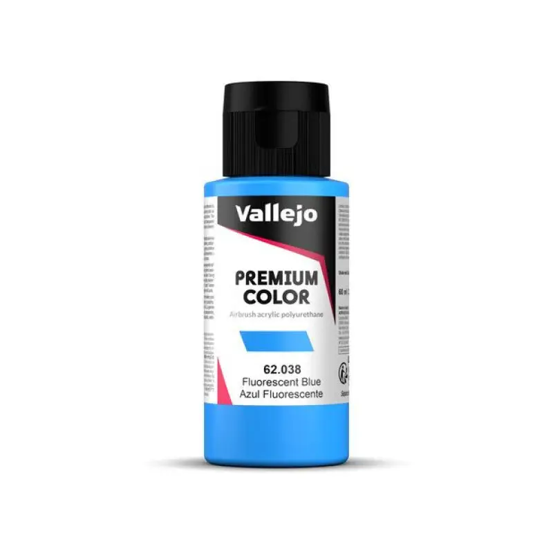 Peinture acrylique Premium Color Blue Fluorescent 60ml - VALLEJO 62038