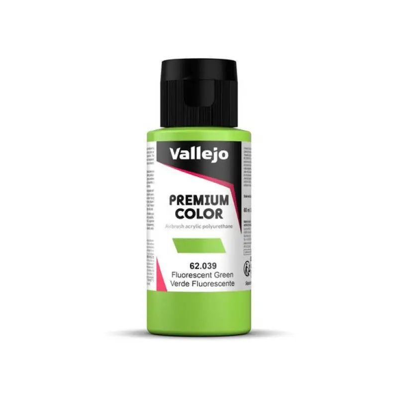 Peinture acrylique Premium Color Green Fluo 60ml - VALLEJO 62039