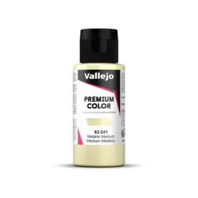 Peinture acrylique Premium Color Metallic Medium 60ml - VALLEJO 62041