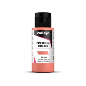 Peinture acrylique Premium Color Metallic Orange 60ml - VALLEJO 62043