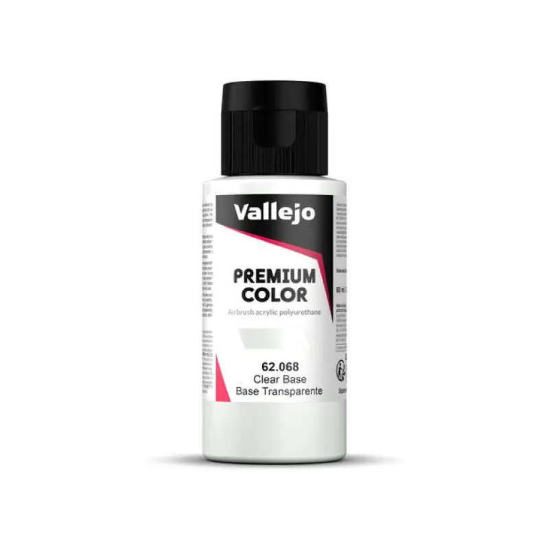 Peinture acrylique Premium Color Clear Base 60ml - VALLEJO 62068