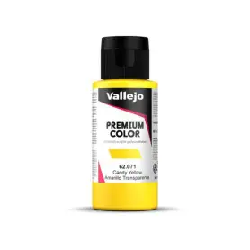 Peinture acrylique Premium Color Candy Yellow 60ml - VALLEJO 62071