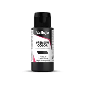 Peinture acrylique Premium Color Candy Black 60ml - VALLEJO 62079