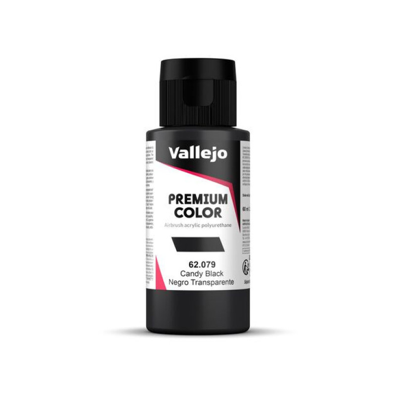 Peinture acrylique Premium Color Candy Black 60ml - VALLEJO 62079