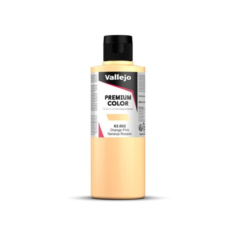 Peinture acrylique Premium Color Orange Pink 200ml - VALLEJO 63002