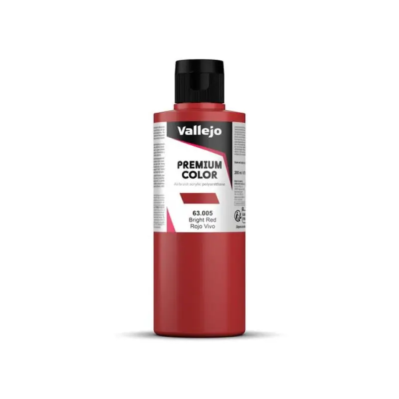 Peinture acrylique Premium Color Bright Red 200ml - VALLEJO 63005