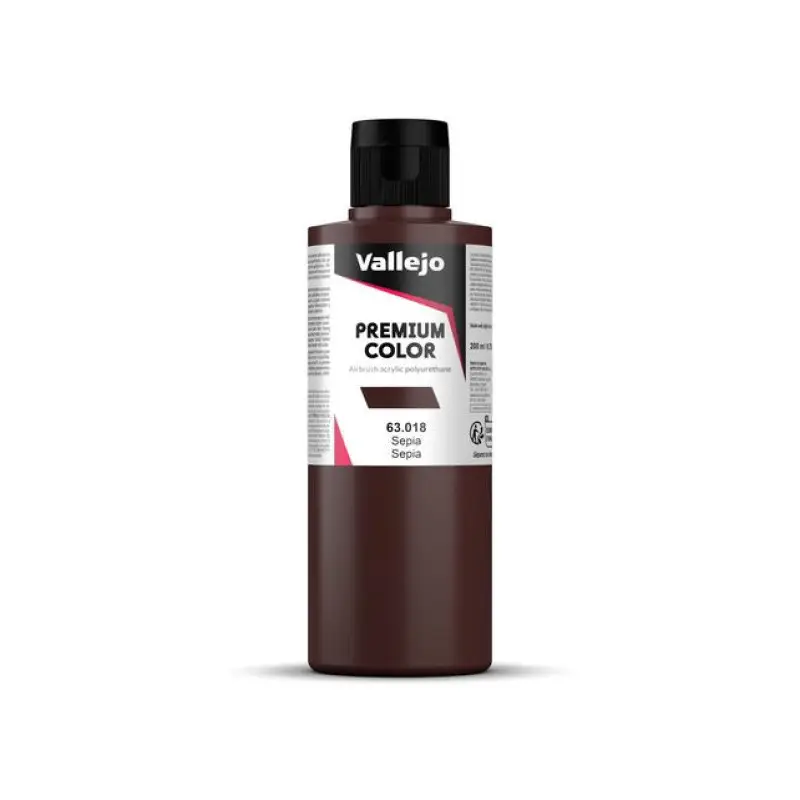 Peinture acrylique Premium Color Sepia 200ml - VALLEJO 63018