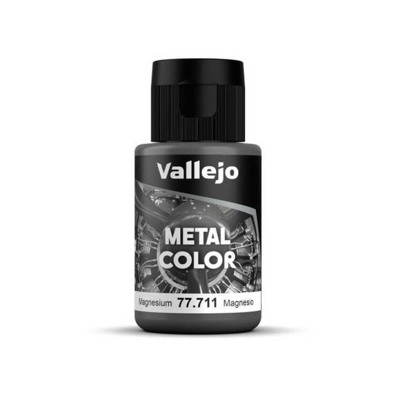 Peinture acrylique Metal Color Magnesium 32ml - VALLEJO 77711