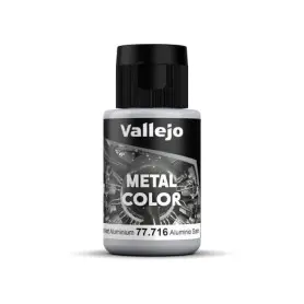 Peinture acrylique Metal Color Semi Matt Aluminium 32ml - VALLEJO 77716