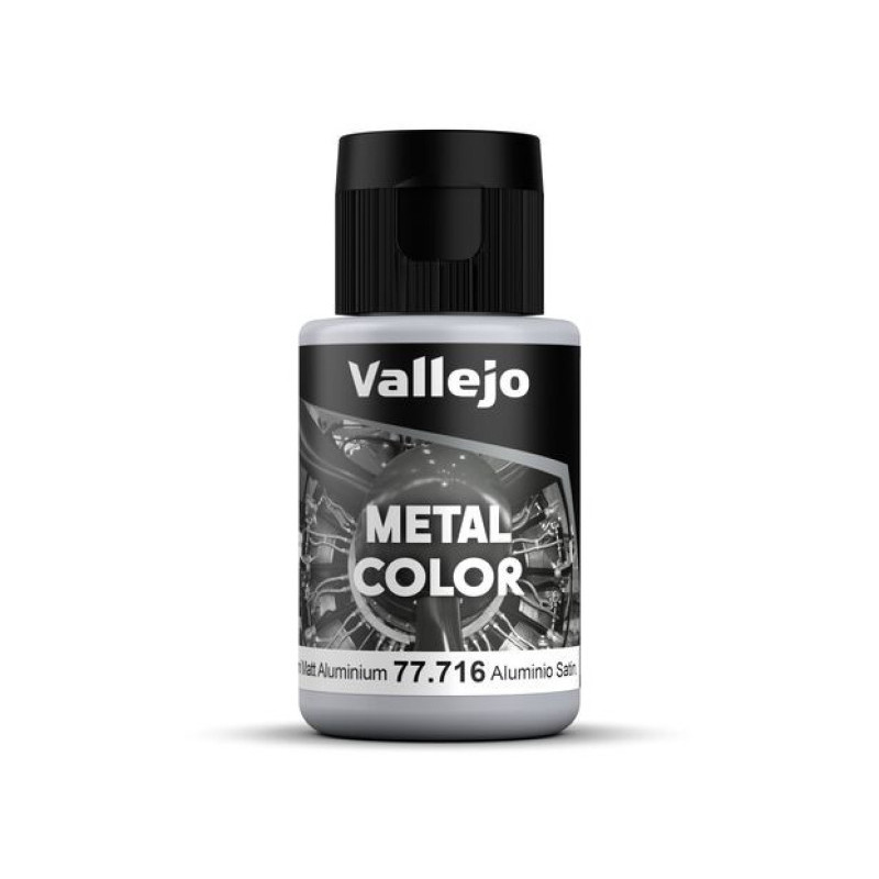 Peinture acrylique Metal Color Semi Matt Aluminium 32ml - VALLEJO 77716