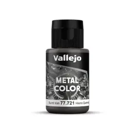 Peinture acrylique Metal Color Burnt Iron 32ml - VALLEJO 77721