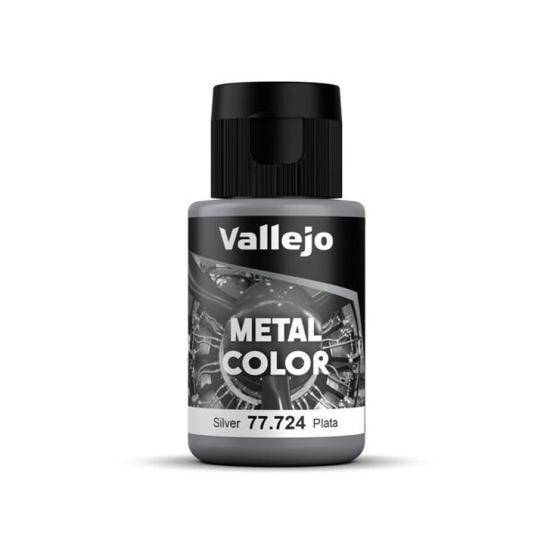 Peinture acrylique Metal Color Silver 32ml - VALLEJO 77724