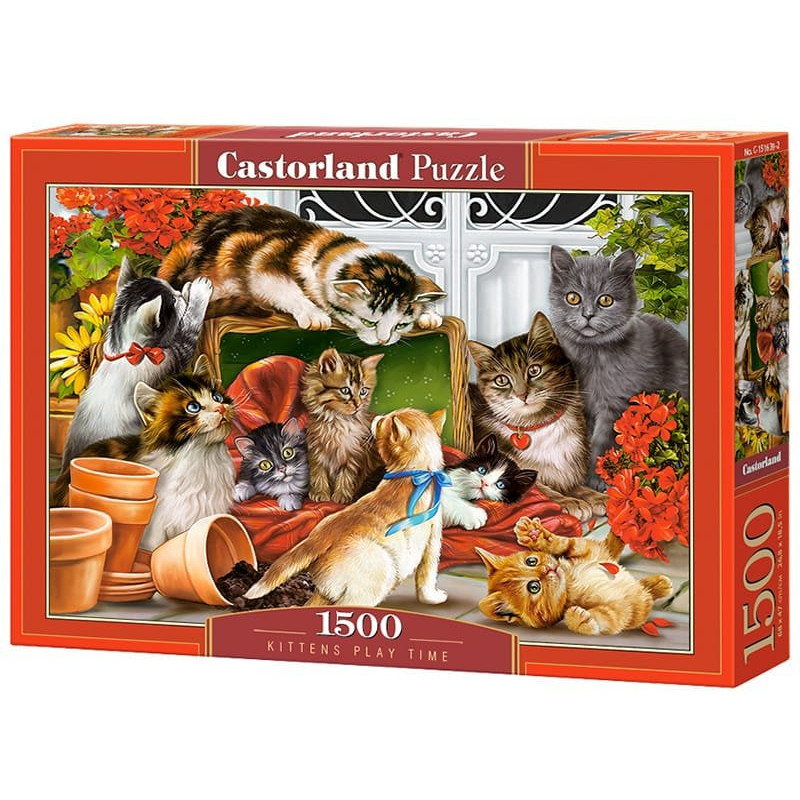 Kittens Play Time - Puzzle 1500 pièces - CASTORLAND
