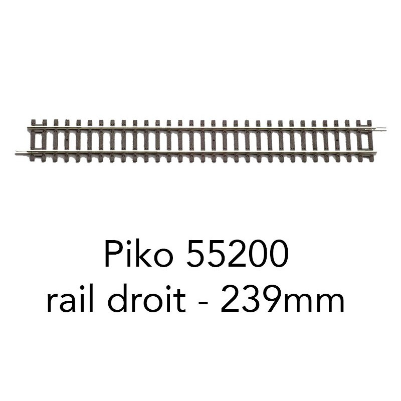 Piko 55200 - Voie A - rail droit G239 239mm - HO