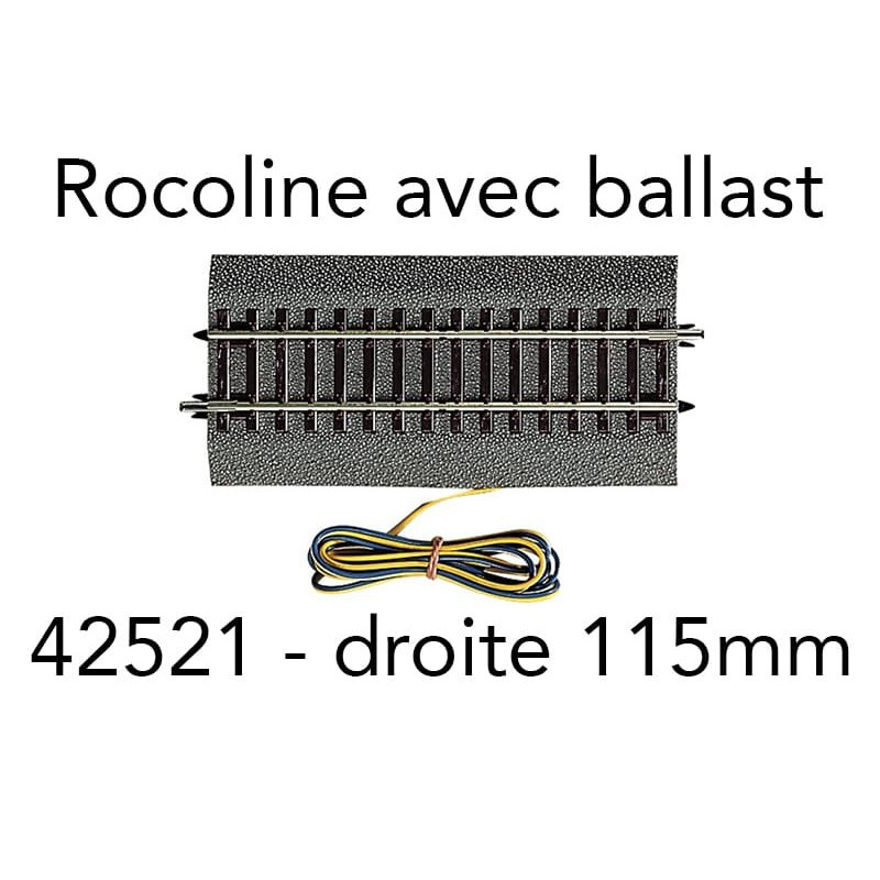 Rail de raccordement (G½) Rocoline ballast souple - HO 1/87 - ROCO 42521