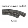 Aiguillage courbe droite BWr2/3 Rocoline ballast souple - HO 1/87 - ROCO 42557