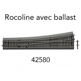 Aiguillage gauche Wl10 Rocoline ballast souple - HO 1/87 - ROCO 42580