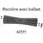 Traversée jonction simple EKW10 Rocoline ballast souple - HO 1/87 - ROCO 42591