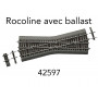 Croisement K15 Rocoline ballast souple - HO 1/87 - ROCO 42597