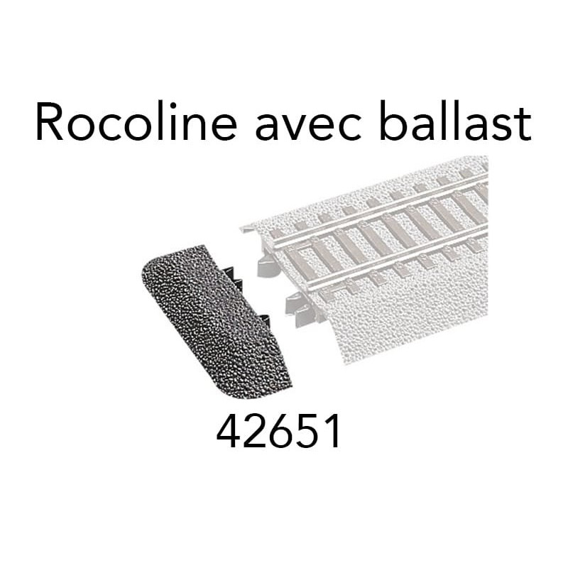 1x extrémité de ballast Rocoline ballast souple - HO 1/87 - ROCO 42651