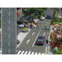 Route gris clair - échelle N - 1/160 - BUSCH 8139