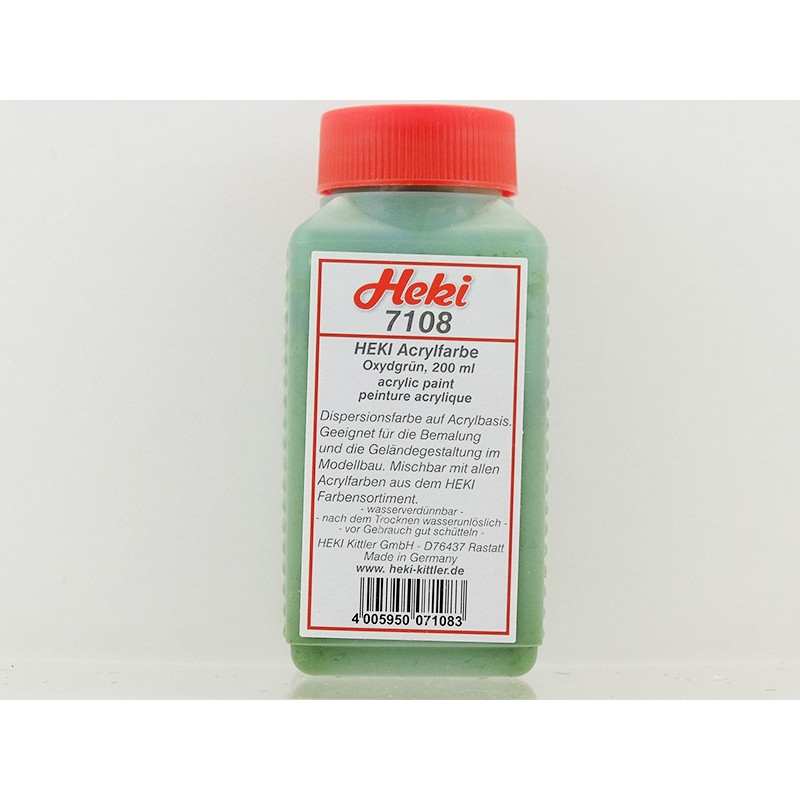 HEKI 7108 - peinture acrylique pour décor couleur oxydation vert de gris 200 ml