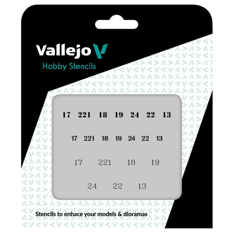 Pochoirs Vallejo : Chiffres Soviétiques WWII Char BT Et T - VALLEJO ST-AFV003