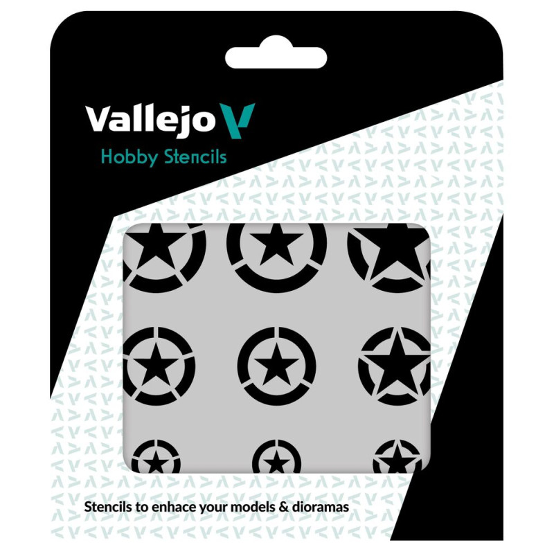 Pochoirs Vallejo : Étoiles USAAC Avions Militaires 125 X - VALLEJO ST-AIR004