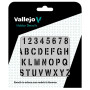 Pochoirs Vallejo : Alphabet Pochoir Lettres Tampon 125 X - VALLEJO ST-LET002