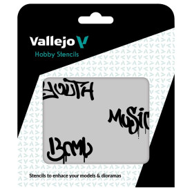 Pochoirs Vallejo : Street Art N° 1 125 X 125 Mm - VALLEJO ST-LET003