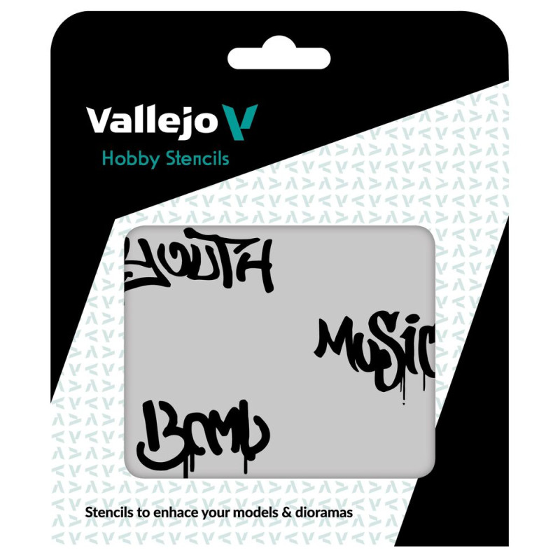 Pochoirs Vallejo : Street Art N° 1 125 X 125 Mm - VALLEJO ST-LET003