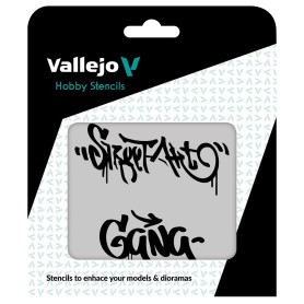 Pochoirs Vallejo : Street Art N° 2 125 X 125 Mm - VALLEJO ST-LET004