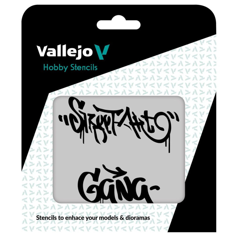 Pochoirs Vallejo : Street Art N° 2 125 X 125 Mm - VALLEJO ST-LET004